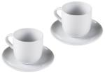 Kaffeetasse mit Untertasse  pure & simple - 4 tlg. Set
